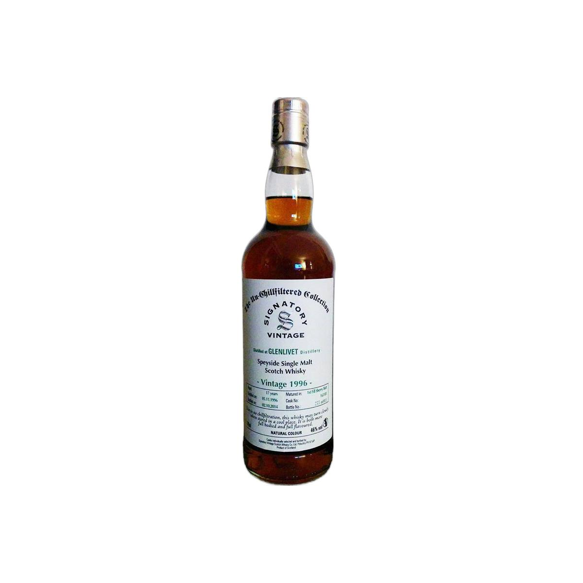 The Glenlivet The Un-Chillfiltered Collection 1996 17 Years Single Malt Whisky