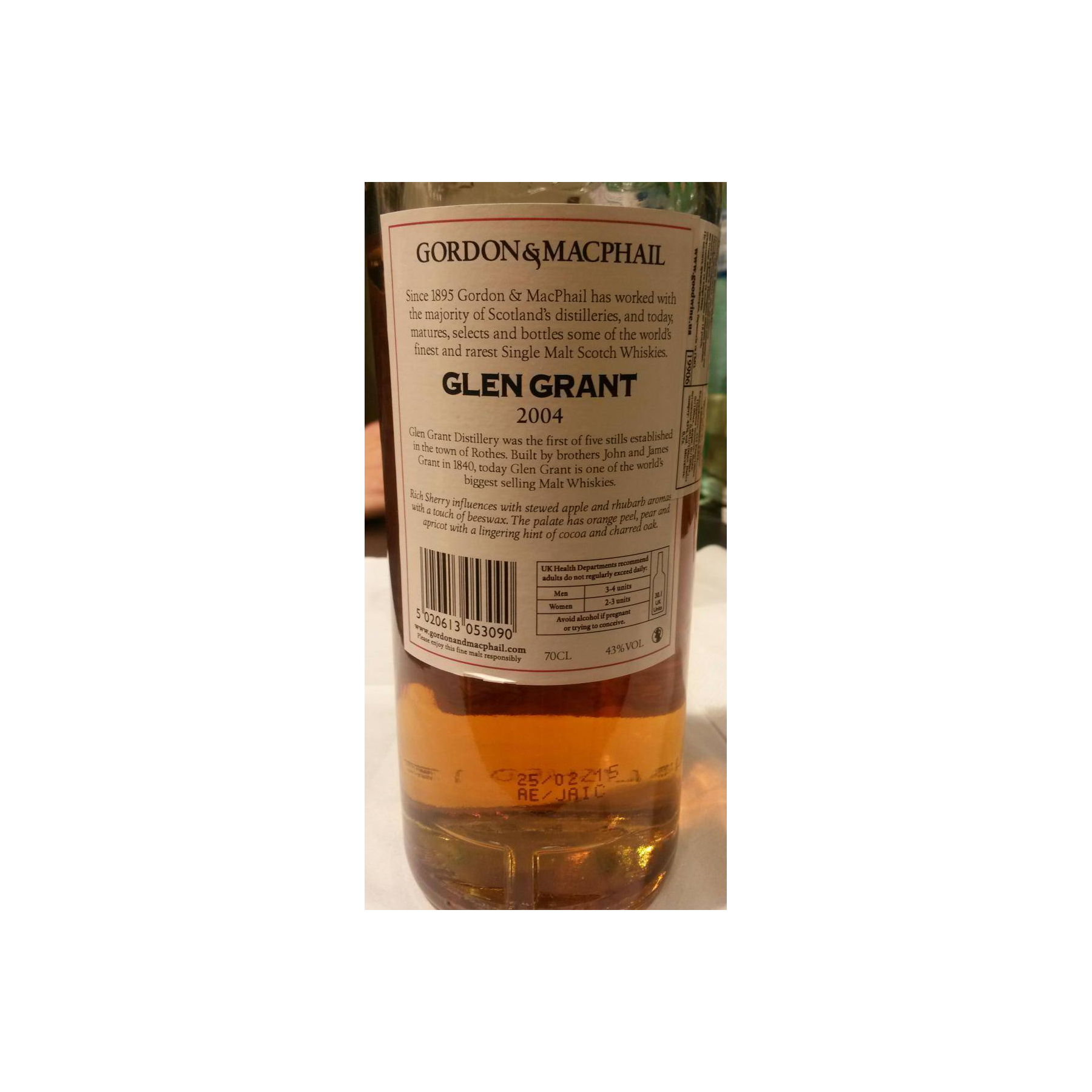 Glen Grant Licensed Bottling 2004 10 Years Single Malt Whisky