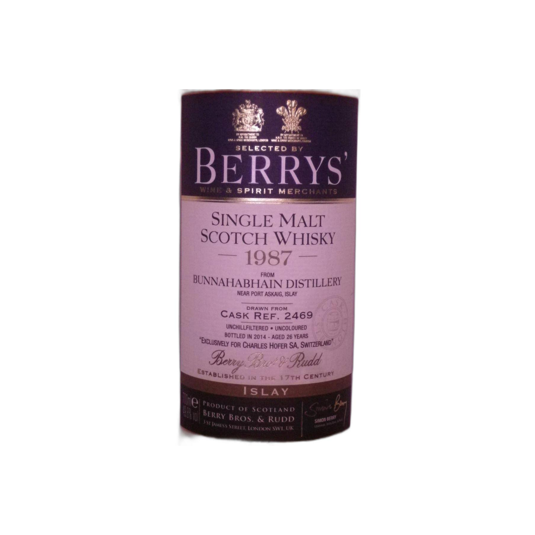Bunnahabhain 1987 26 Years Single Malt Whisky 2