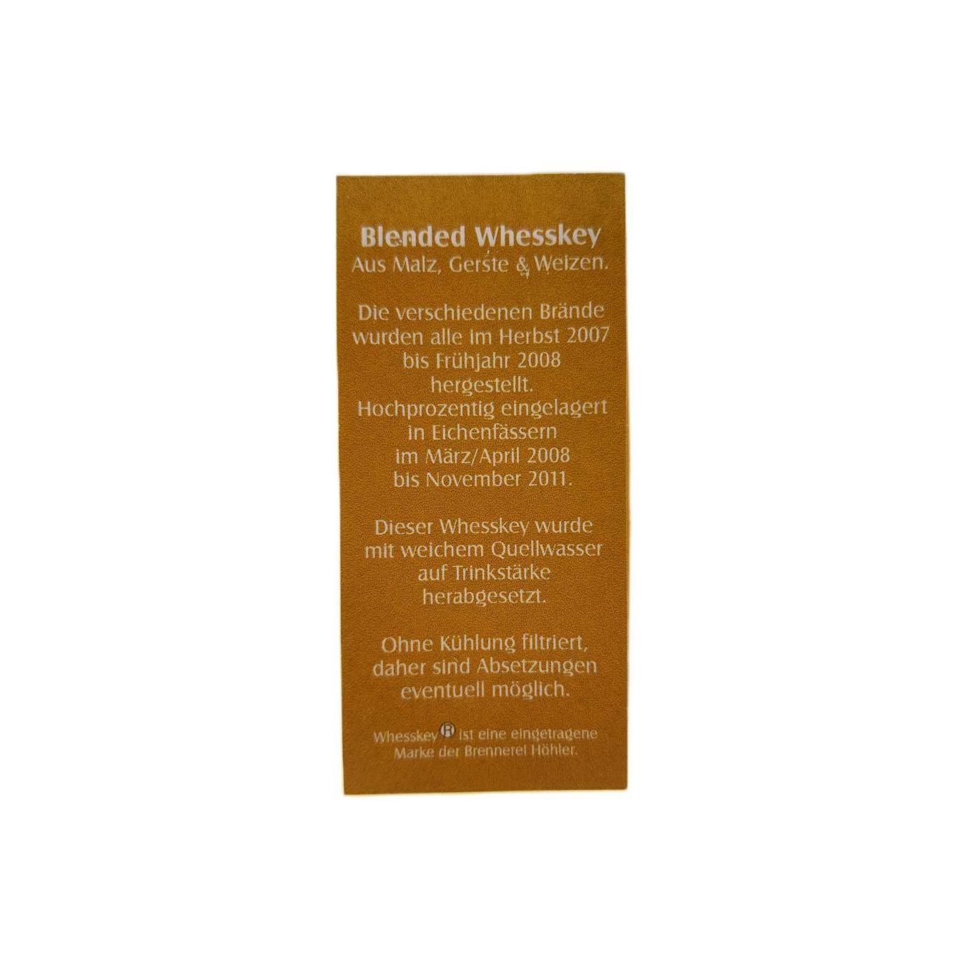 Whesskey Hessischer Blended Whiskey 2