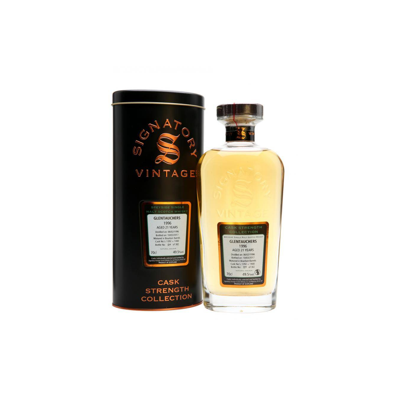 Glentauchers Cask Strength Collection 1996 21 Years Single Malt Whisky 2