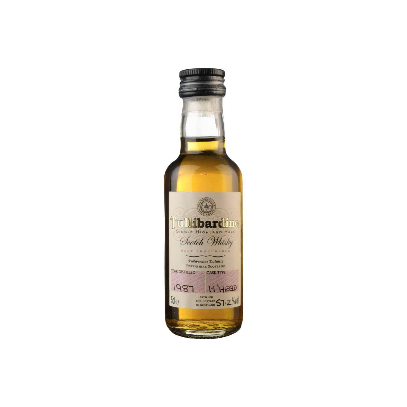 Tullibardine Miniature 1987 Single Malt Whisky 2