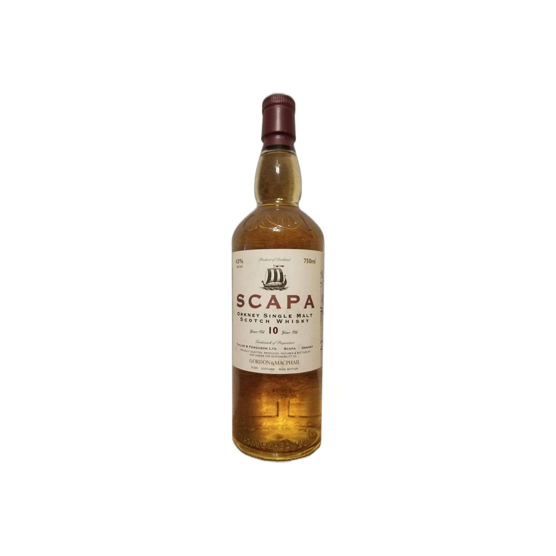 Scapa Licensed Bottling 10 Years Single Malt Whisky