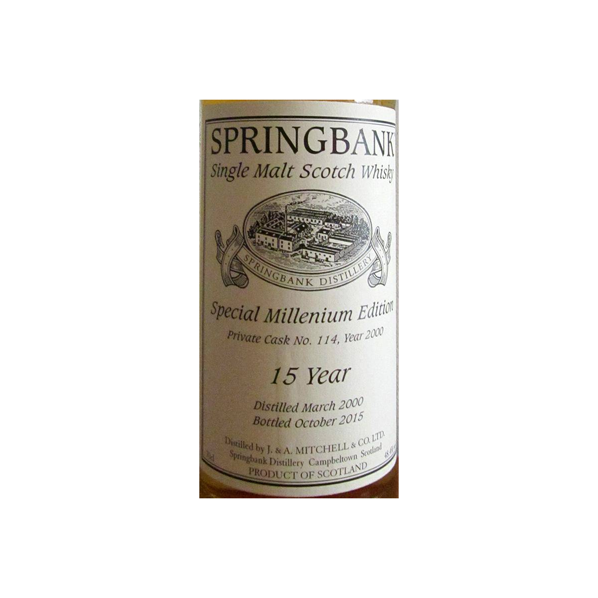 Springbank Private Bottling 2000 15 Years Single Malt Whisky 2