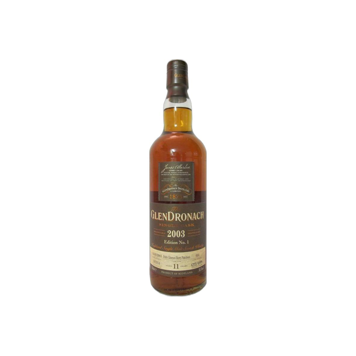 GlenDronach Single Cask 2003 11 Years Single Malt Whisky 2