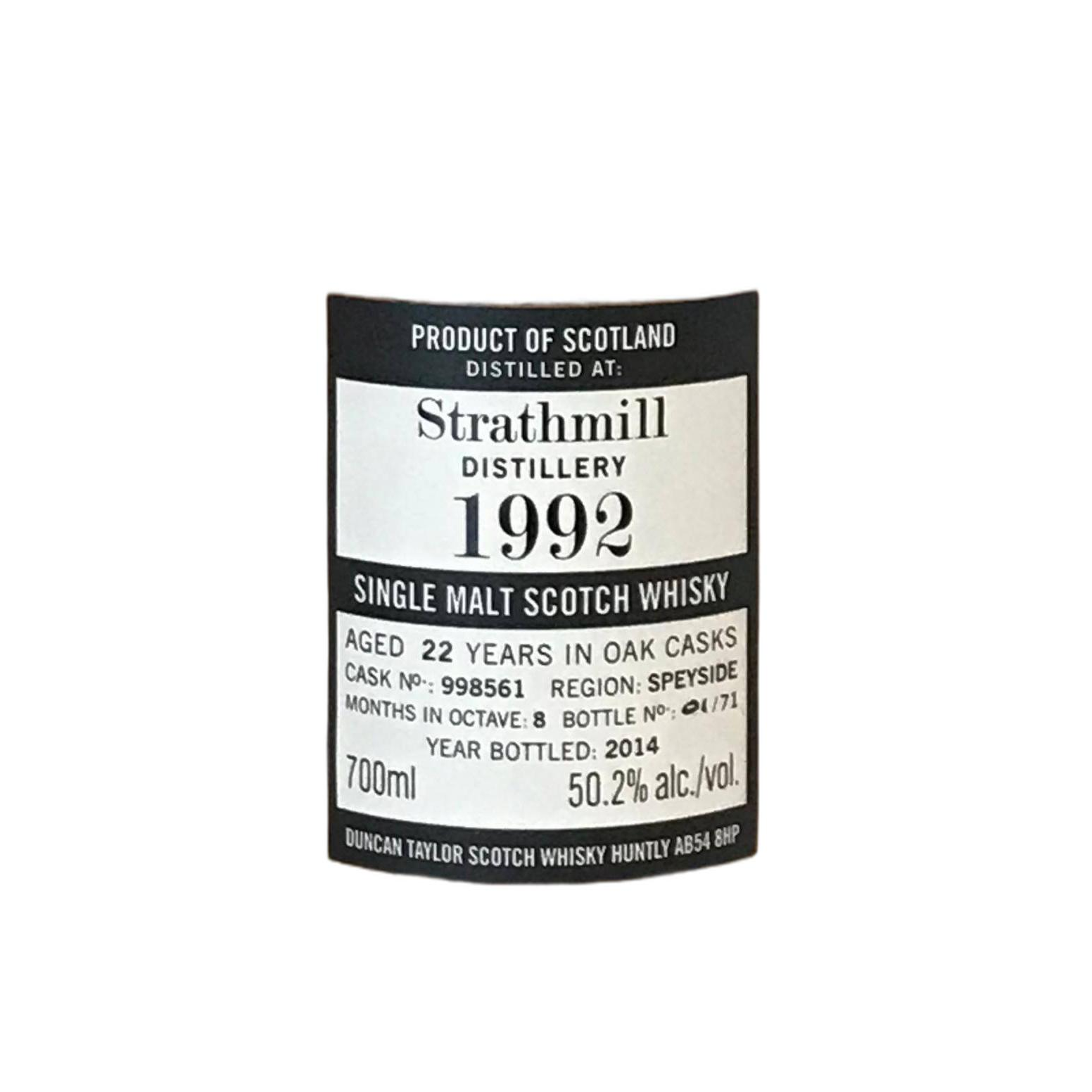 Strathmill The Octave 1992 22 Years Single Malt Whisky 2