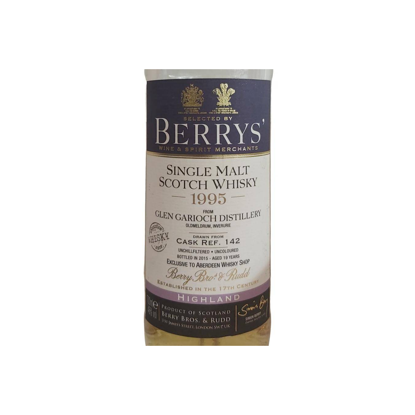 Glen Garioch 1995 19 Years Single Malt Whisky