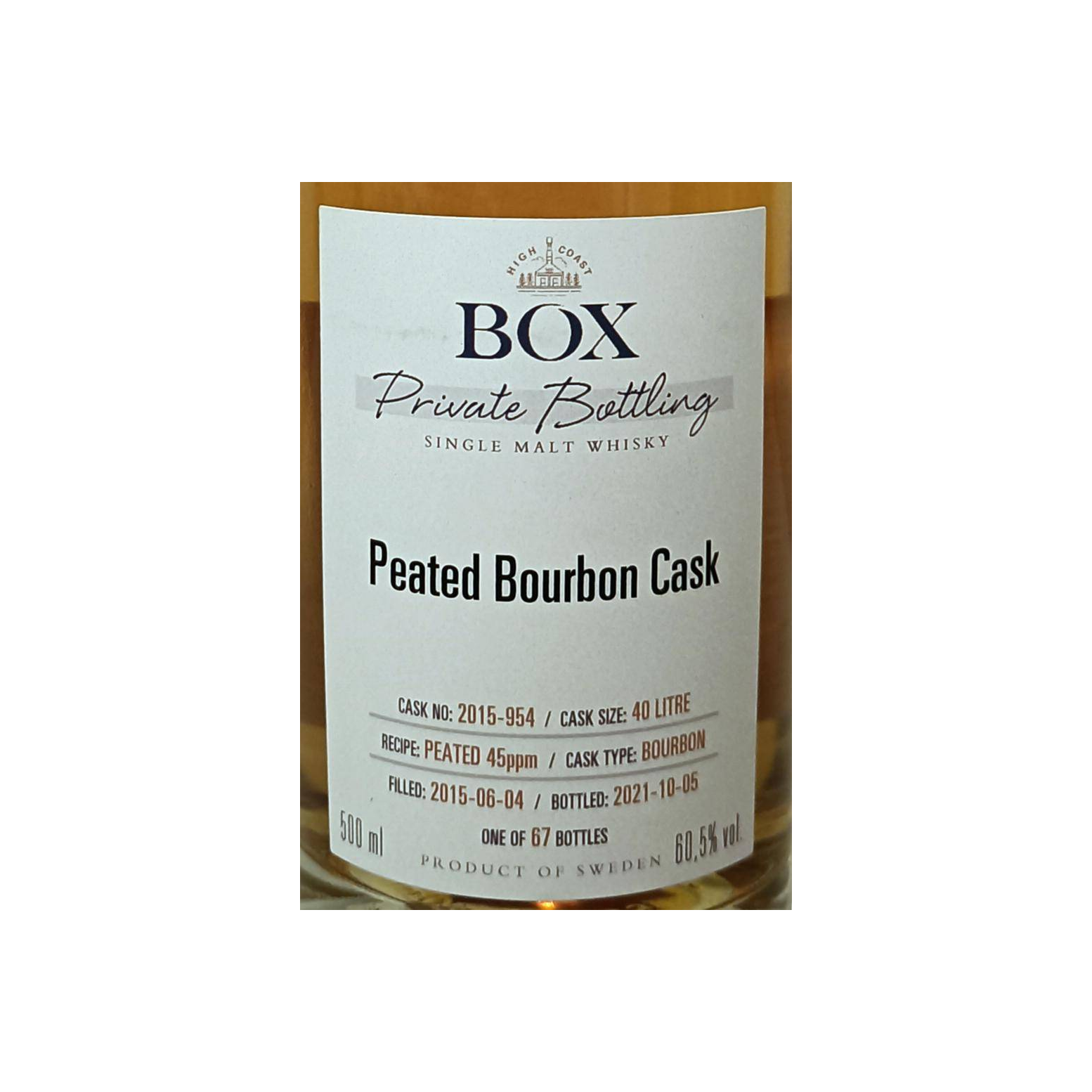 Compass Box Private Bottling 2015 6 Years Single Malt Whisky 2