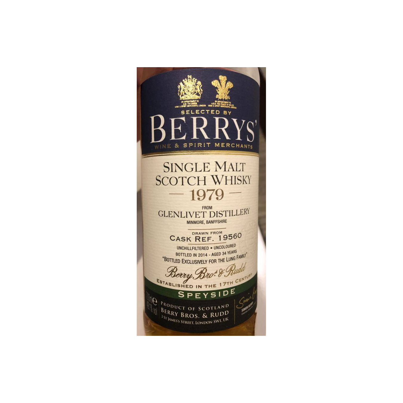 The Glenlivet 1979 34 Years Single Malt Whisky