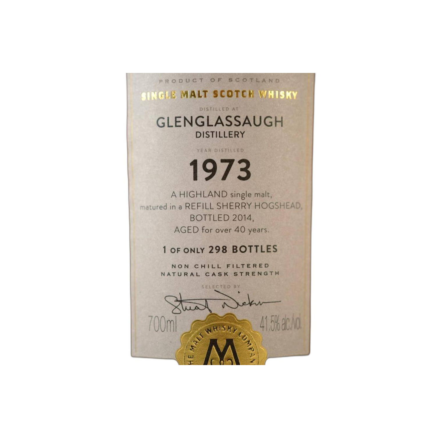 Glenglassaugh 1973 40 Years Single Malt Whisky 3