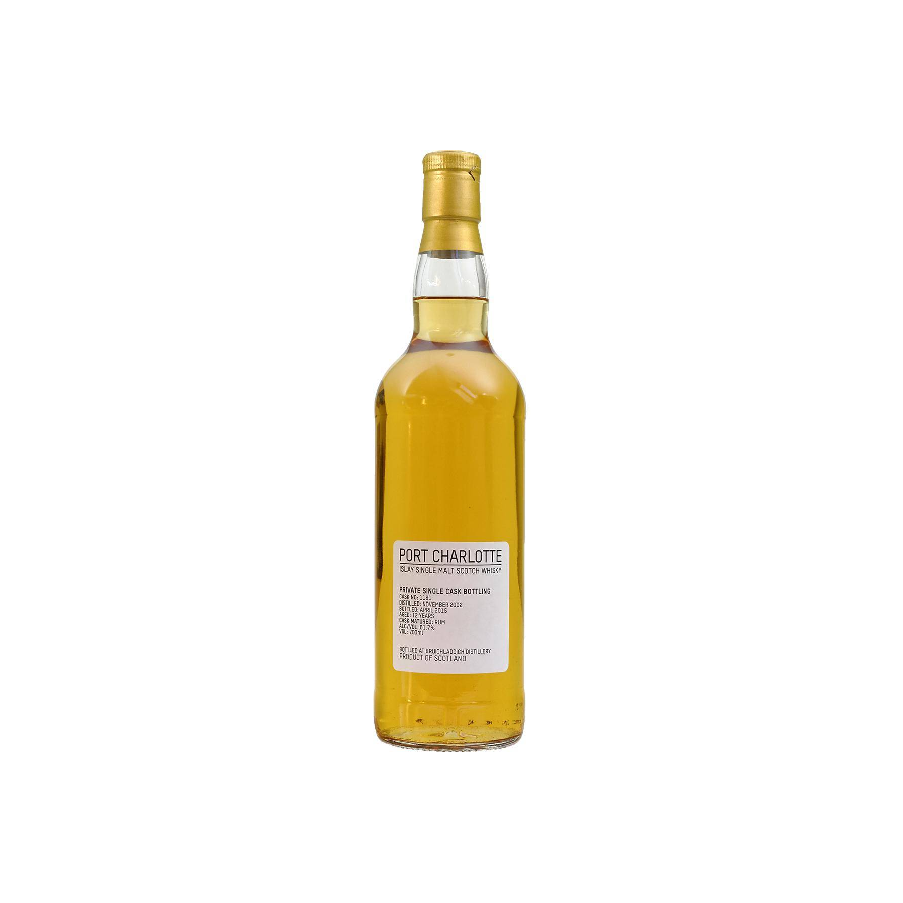 Port Charlotte 2002 12 Years Single Malt Whisky