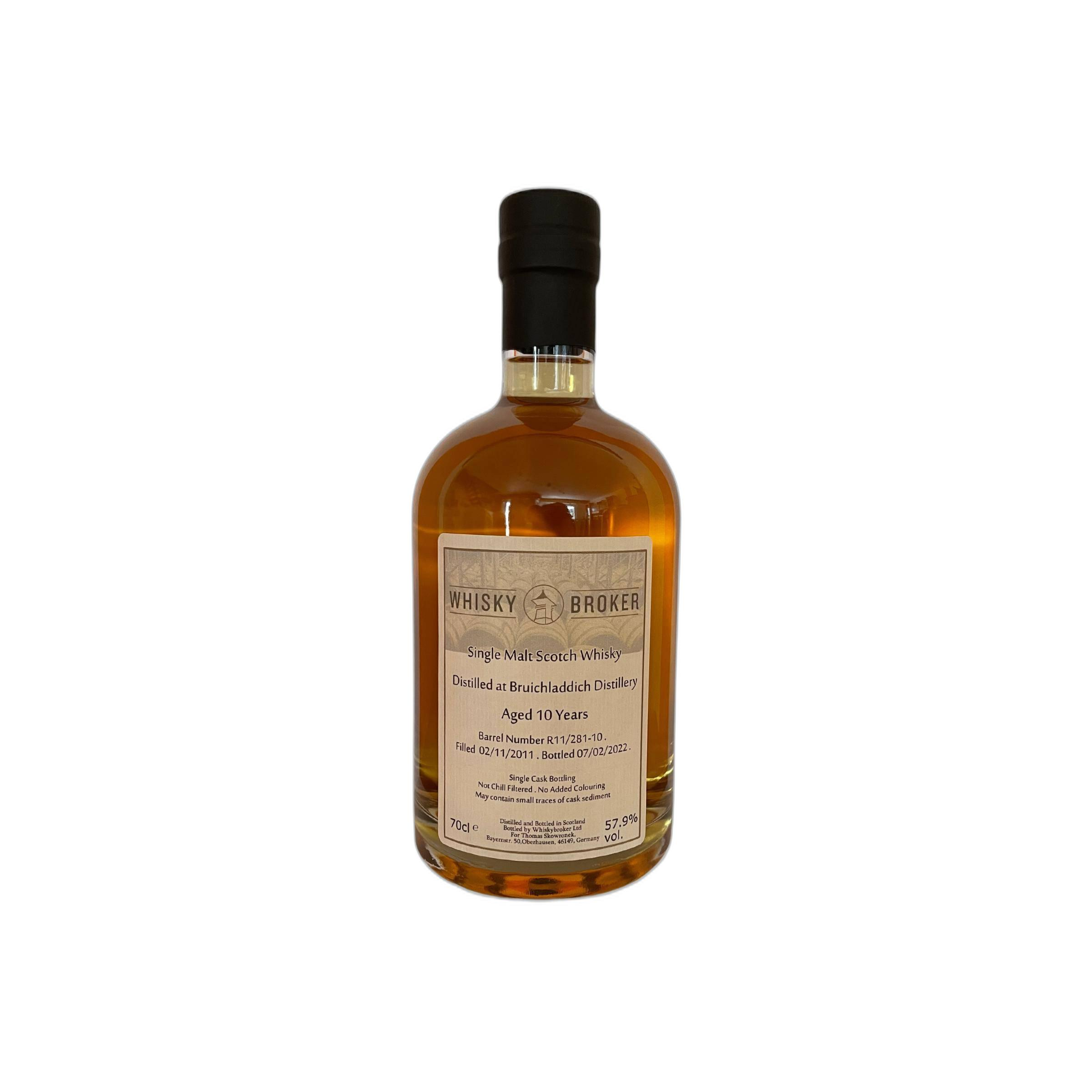 Bruichladdich Individual Cask Bottling 2011 10 Years Single Malt Whisky