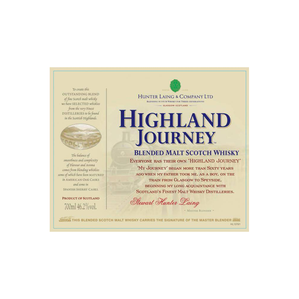 Highland Journey Blended Malt Scotch Whisky HL 2