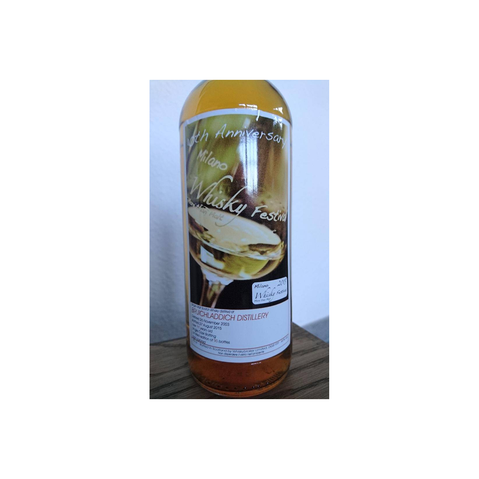 Bruichladdich Individual Cask Bottling 2003 11 Years Single Malt Whisky 2