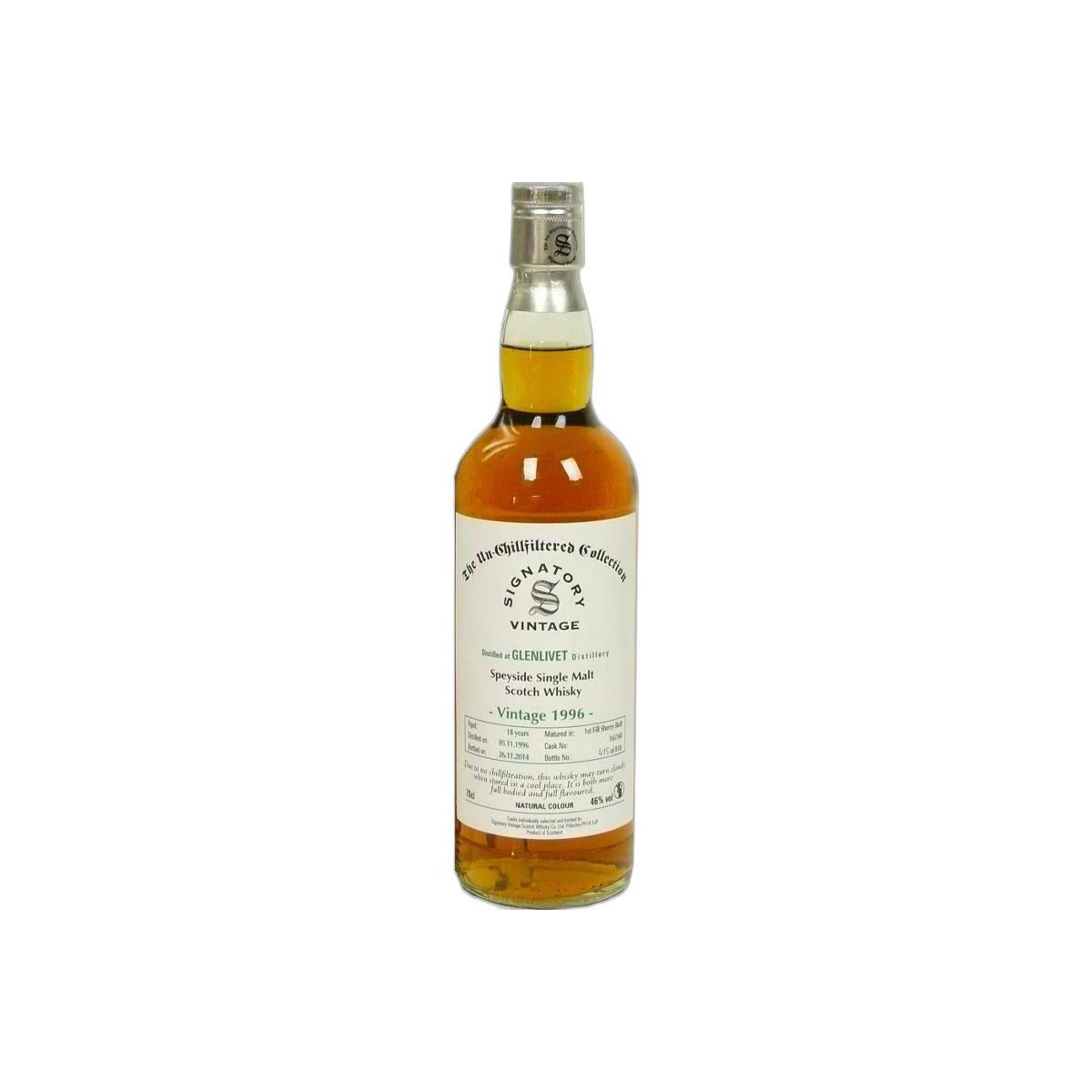 The Glenlivet The Un-Chillfiltered Collection 1996 18 Years Single Malt Whisky