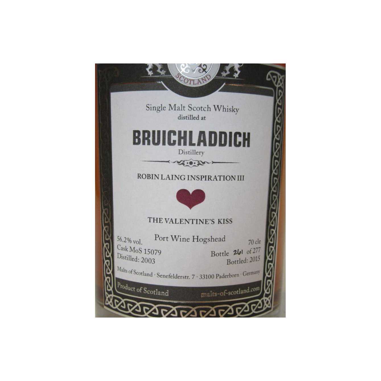 Bruichladdich 2003 12 Years Single Malt Whisky