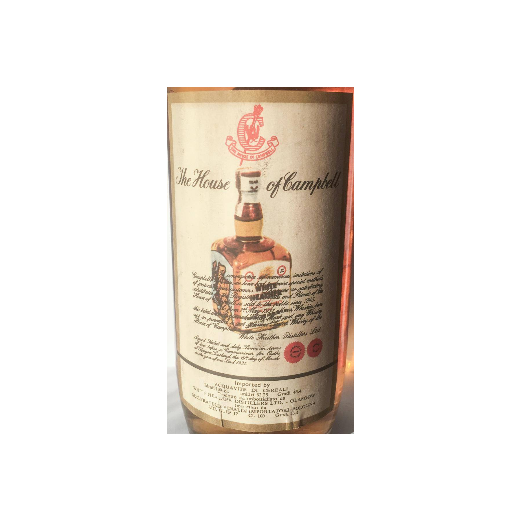White Heather De-Luxe Blended Scotch Whisky 2