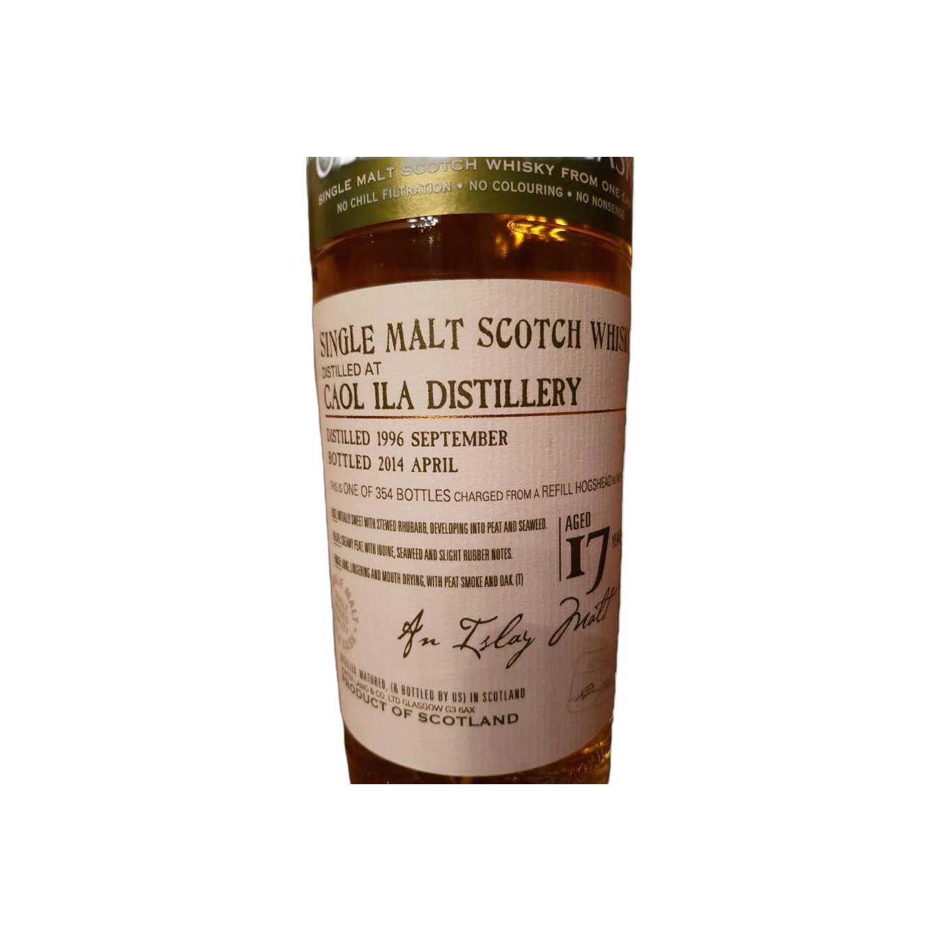 Caol Ila Old Malt Cask 1996 17 Years Single Malt Whisky 3