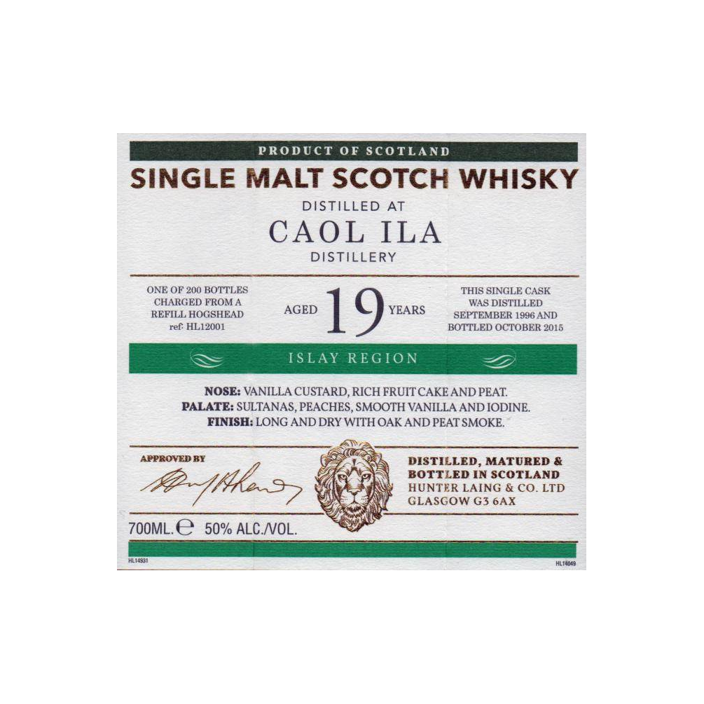 Caol Ila Old Malt Cask 1996 19 Years Single Malt Whisky 2