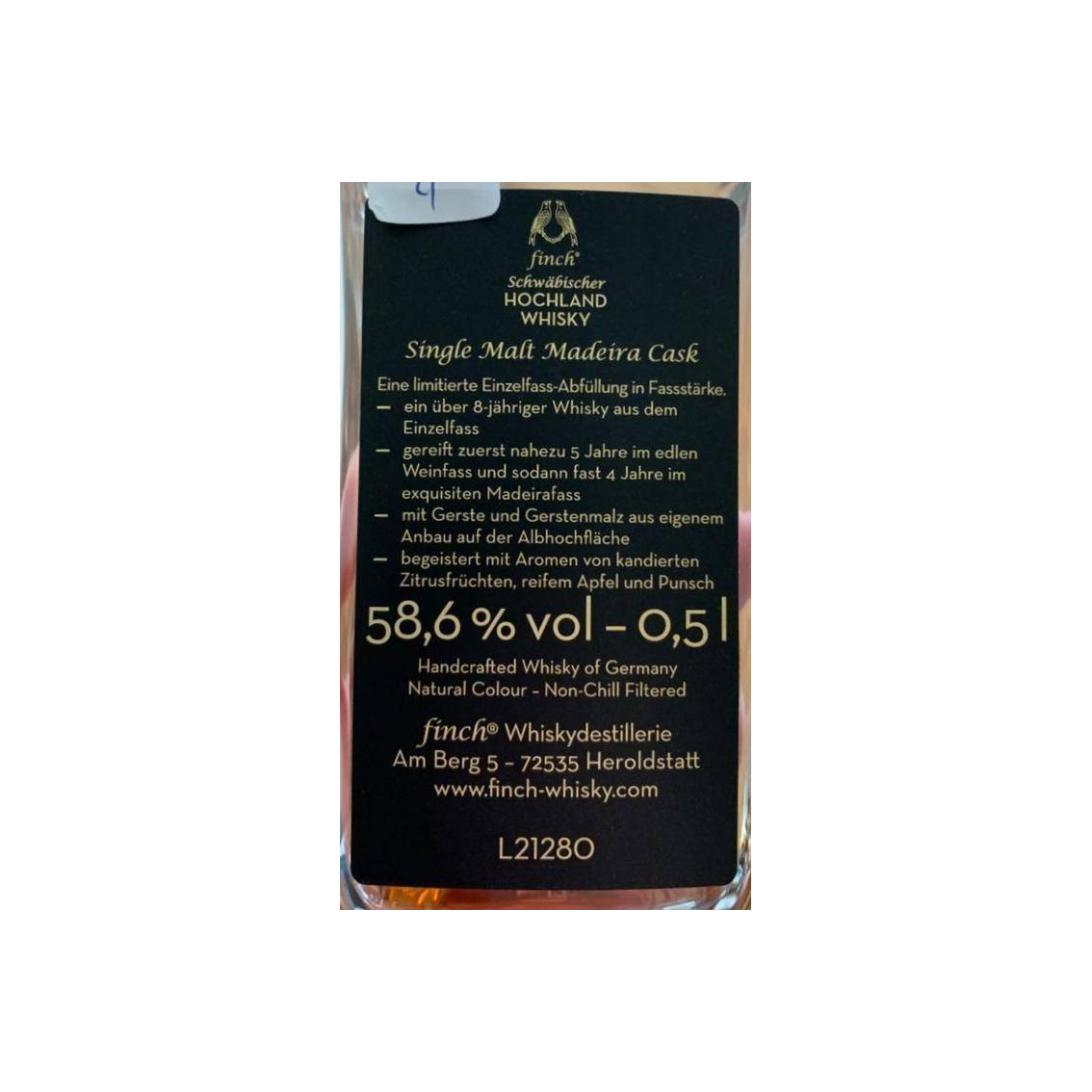 Finch Single Malt Madeira Cask