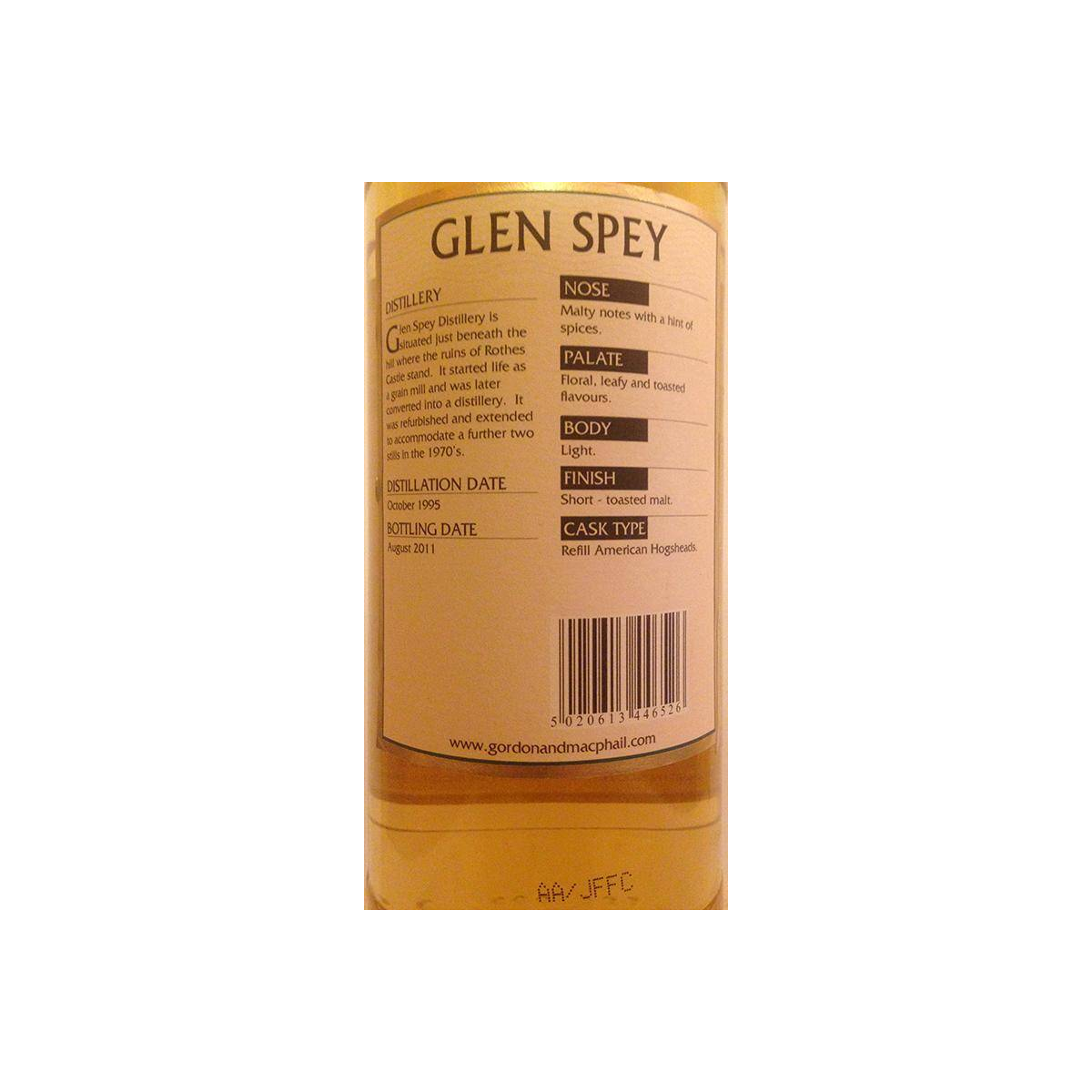 Glen Spey Connoisseurs Choice 1995 15 Years Single Malt Whisky 3