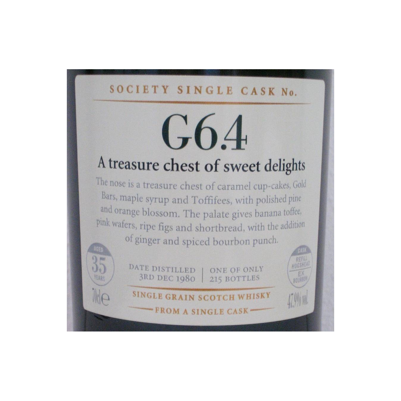 The Scotch Malt Whisky Society 1980 35 Years Single Grain Whisky 2