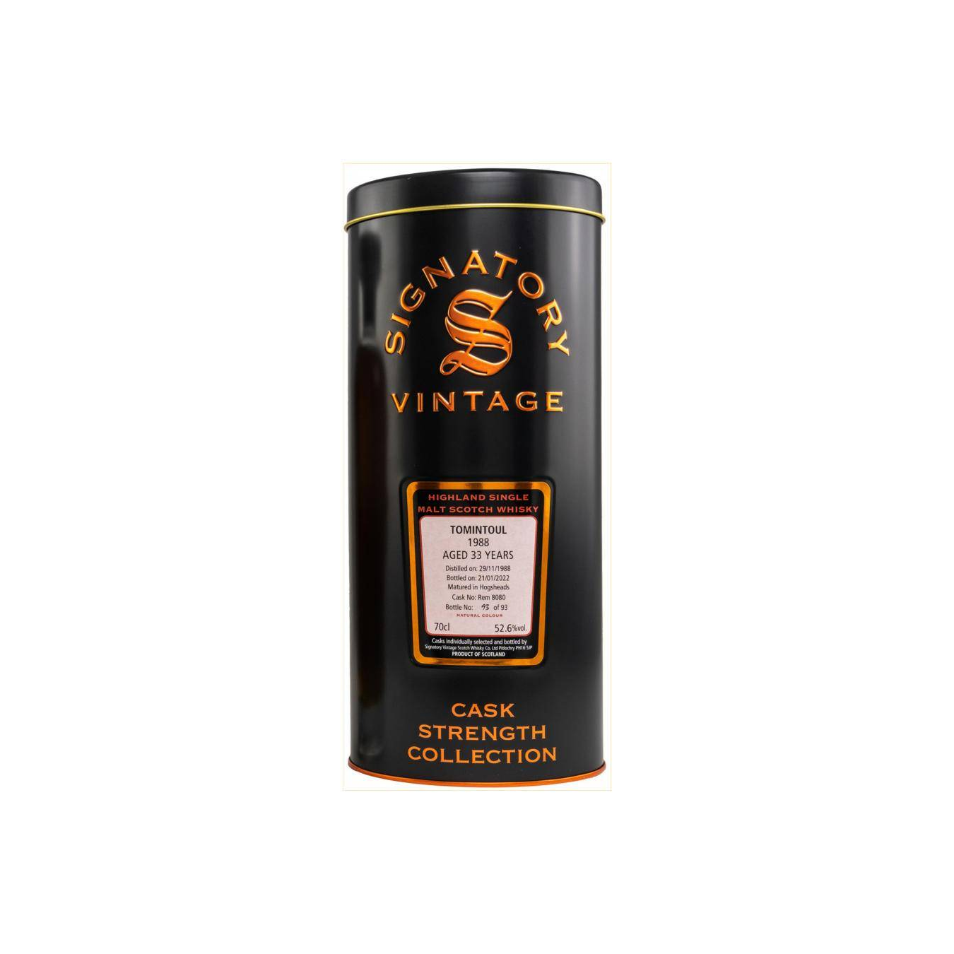 Tomintoul Cask Strength Collection 1988 33 Years Single Malt Whisky 2
