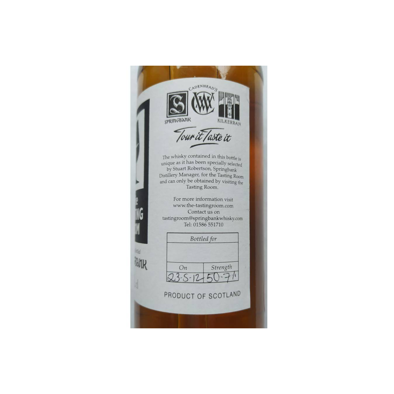 Springbank Single Malt Whisky
