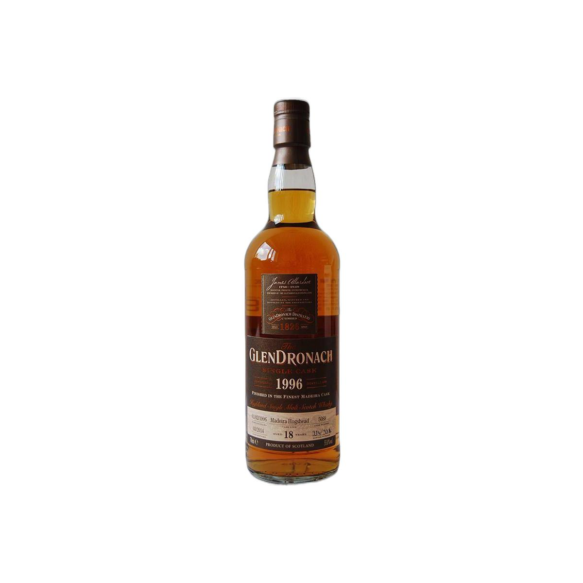 GlenDronach Single Cask 1996 18 Years Single Malt Whisky