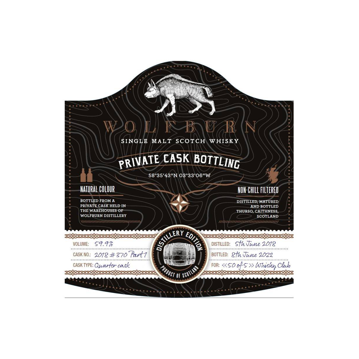 Wolfburn 2018 4 Years Single Malt Whisky 2