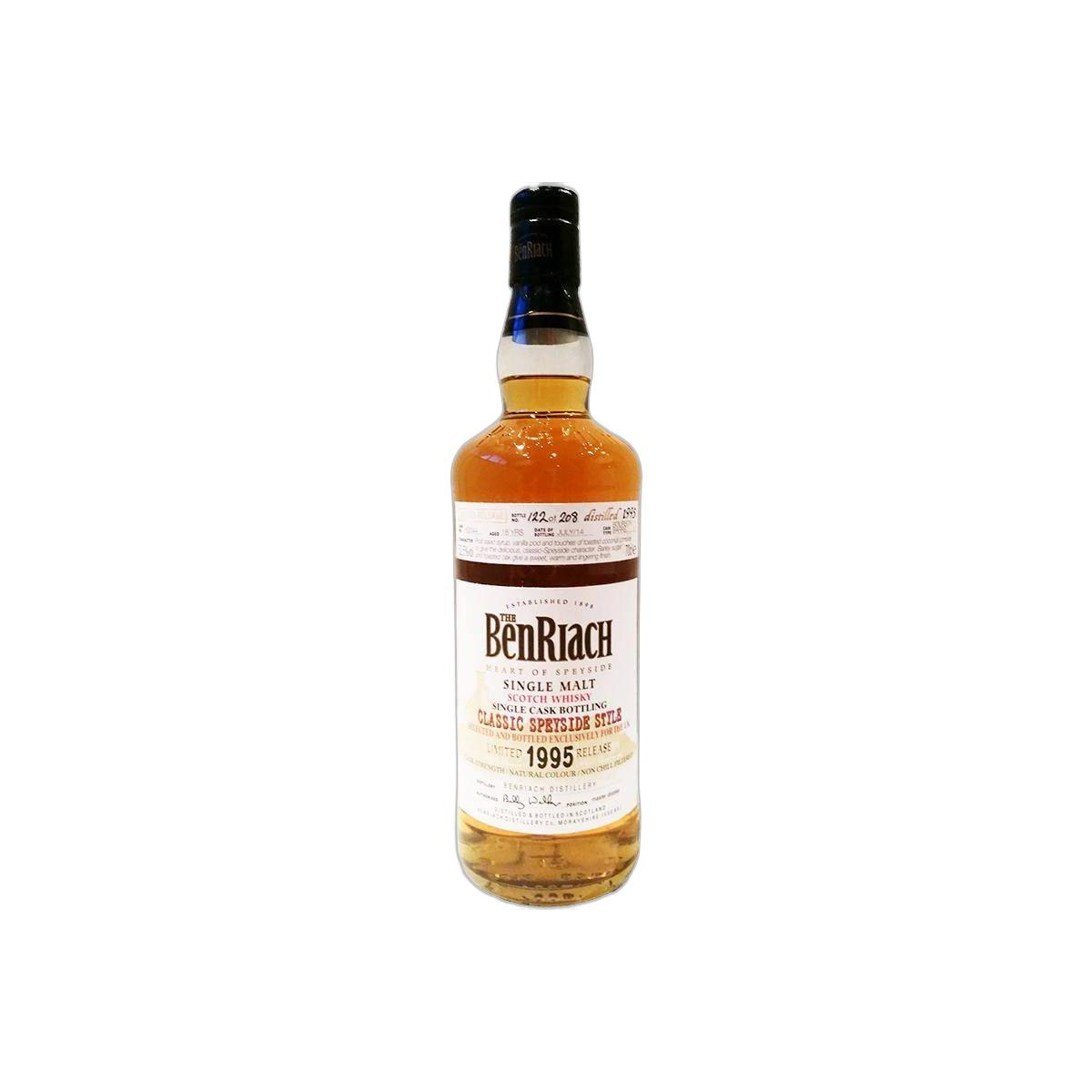 BenRiach Individual Cask Bottling 1995 18 Years Single Malt Whisky