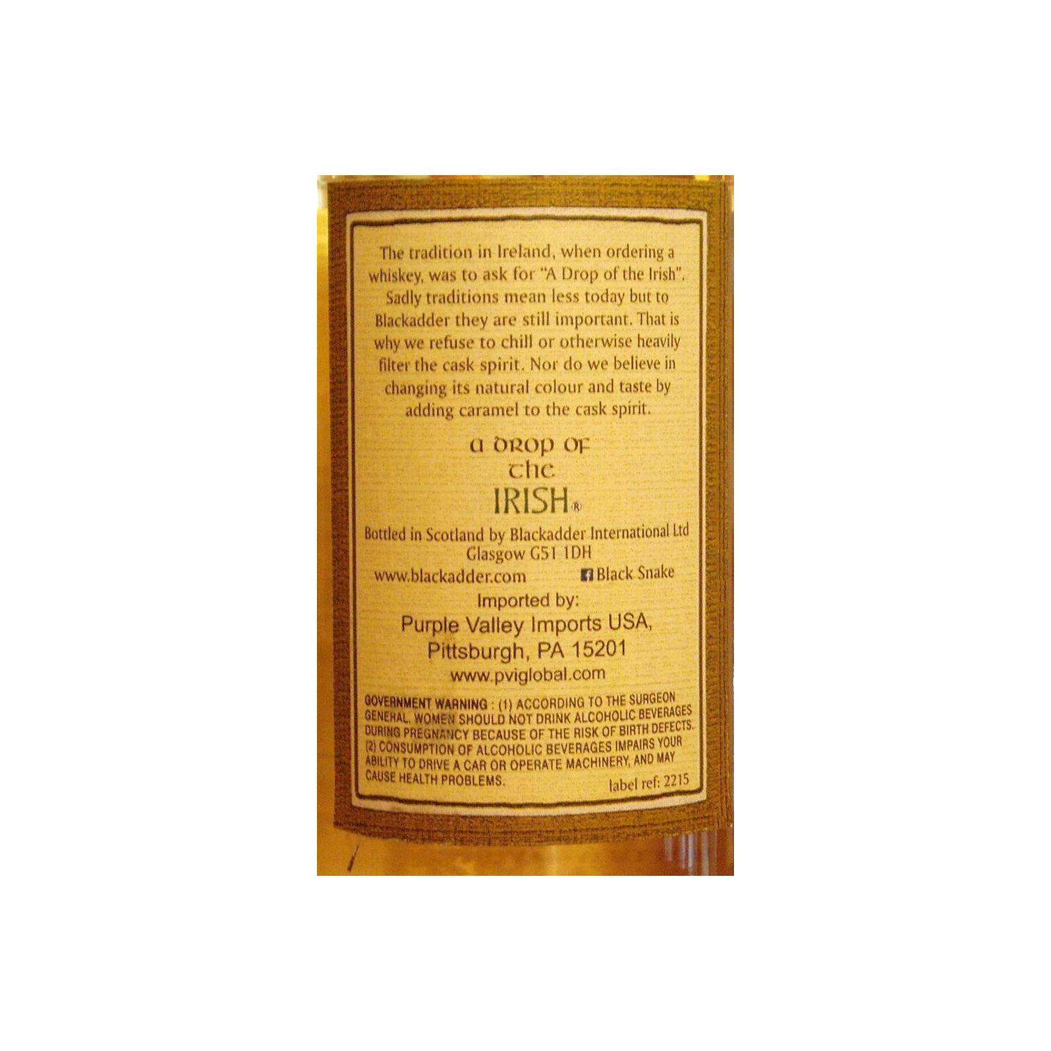 Blackadder Single Malt Whisky 2