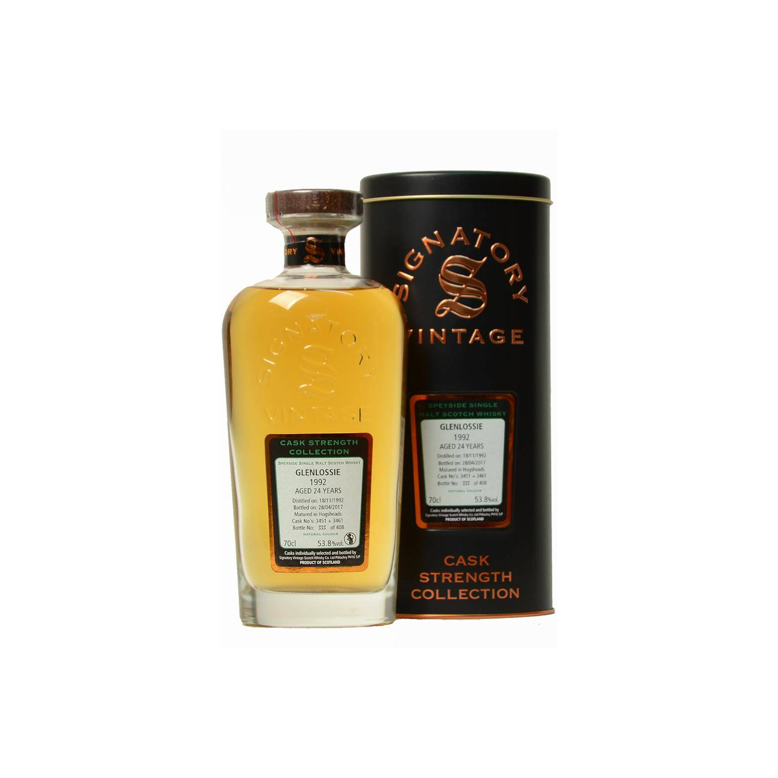 Glenlossie Cask Strength Collection 1992 24 Years Single Malt Whisky 2