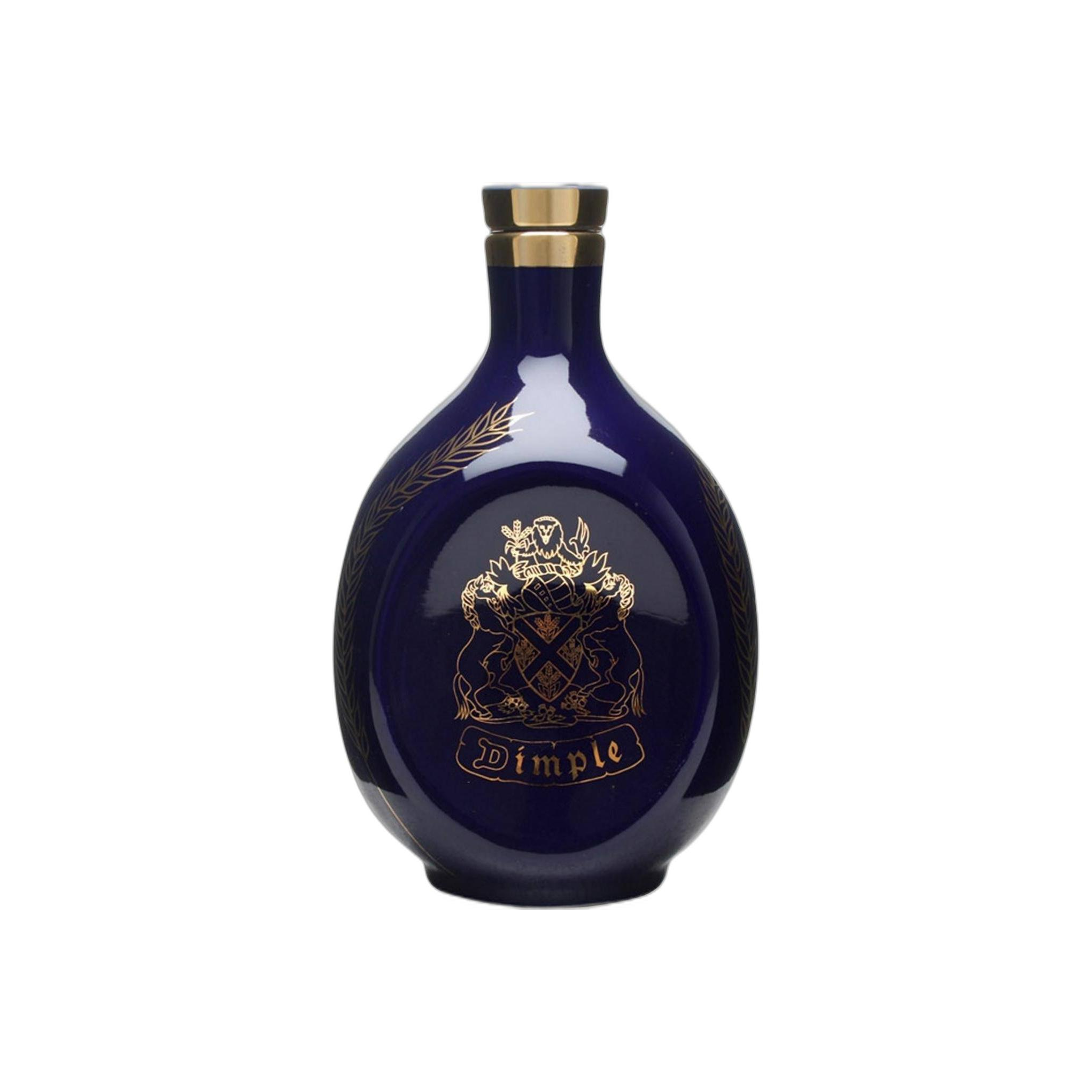 Dimple Blue Decanter