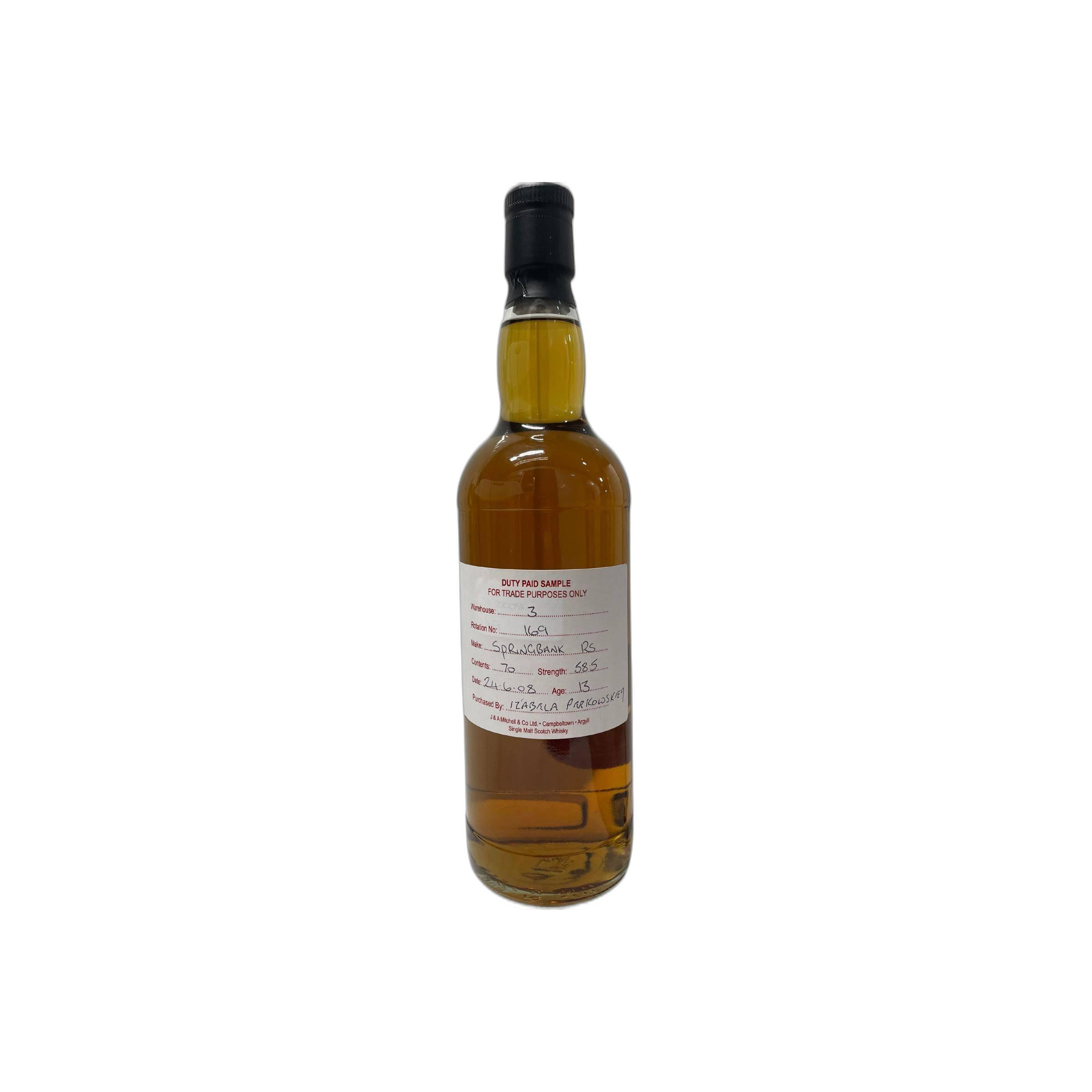 Springbank 2008 13 Years Single Malt Whisky