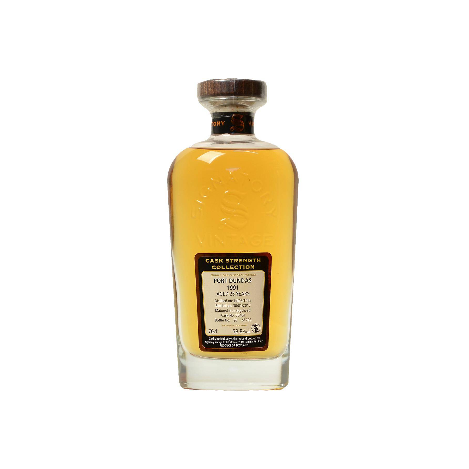 Port Dundas Cask Strength Collection 1991 25 Years Single Grain Whisky