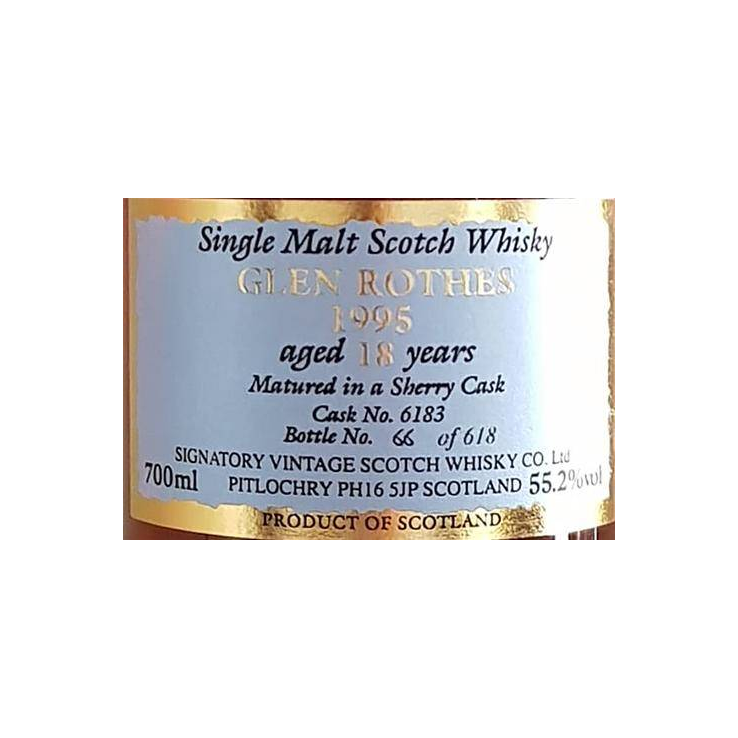 The Glenrothes 1995 18 Years Single Malt Whisky 3