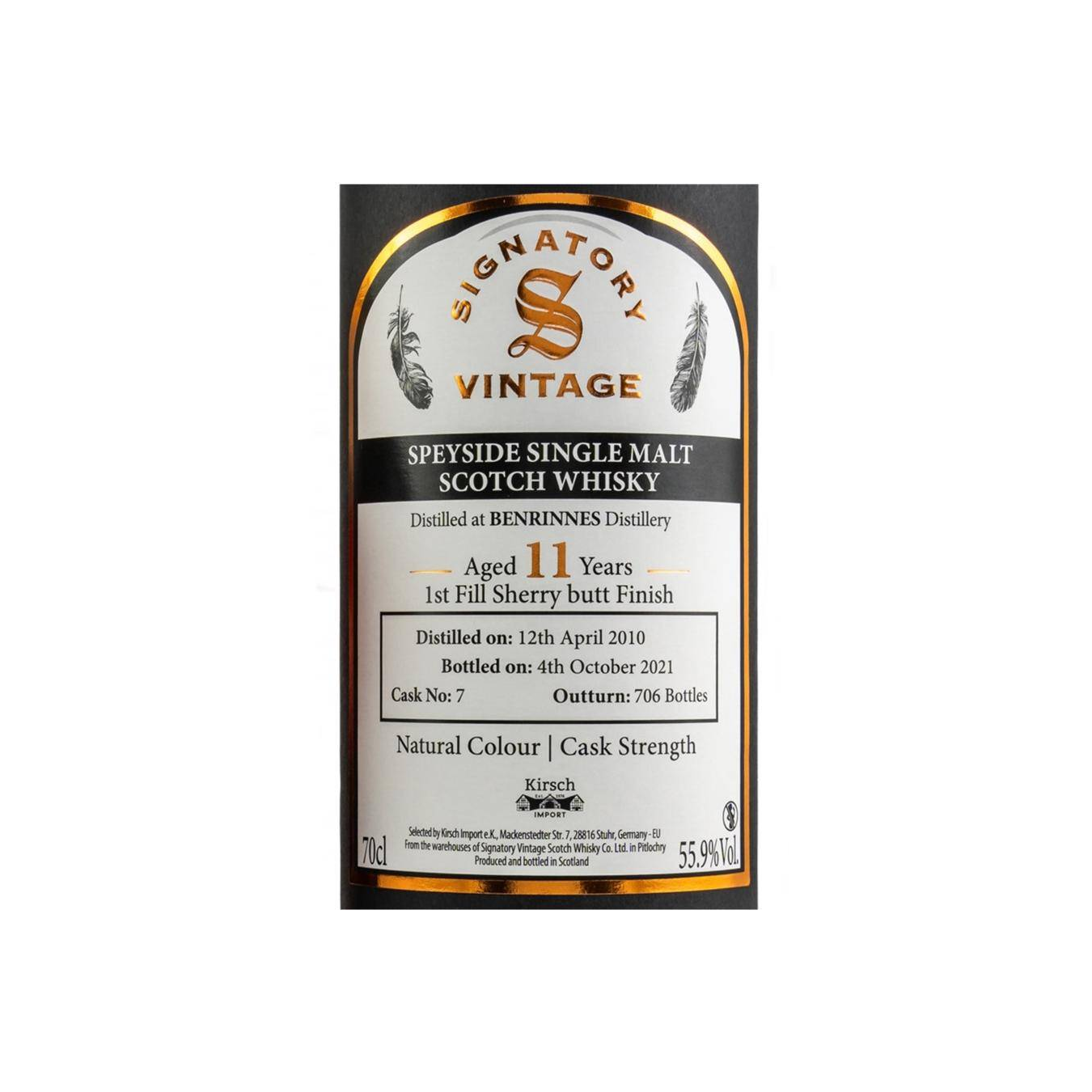 Benrinnes 2010 11 Years Single Malt Whisky 2