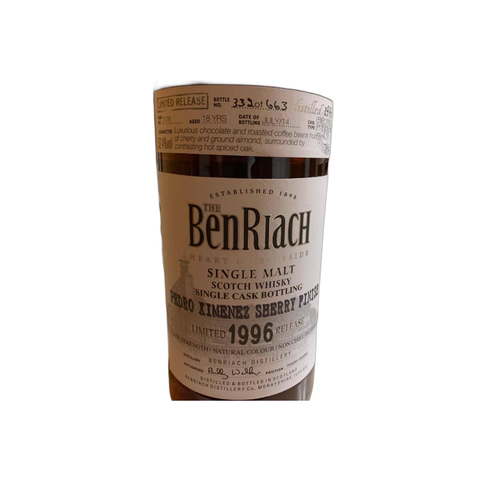 BenRiach 1996 18 Years Single Malt Whisky 2
