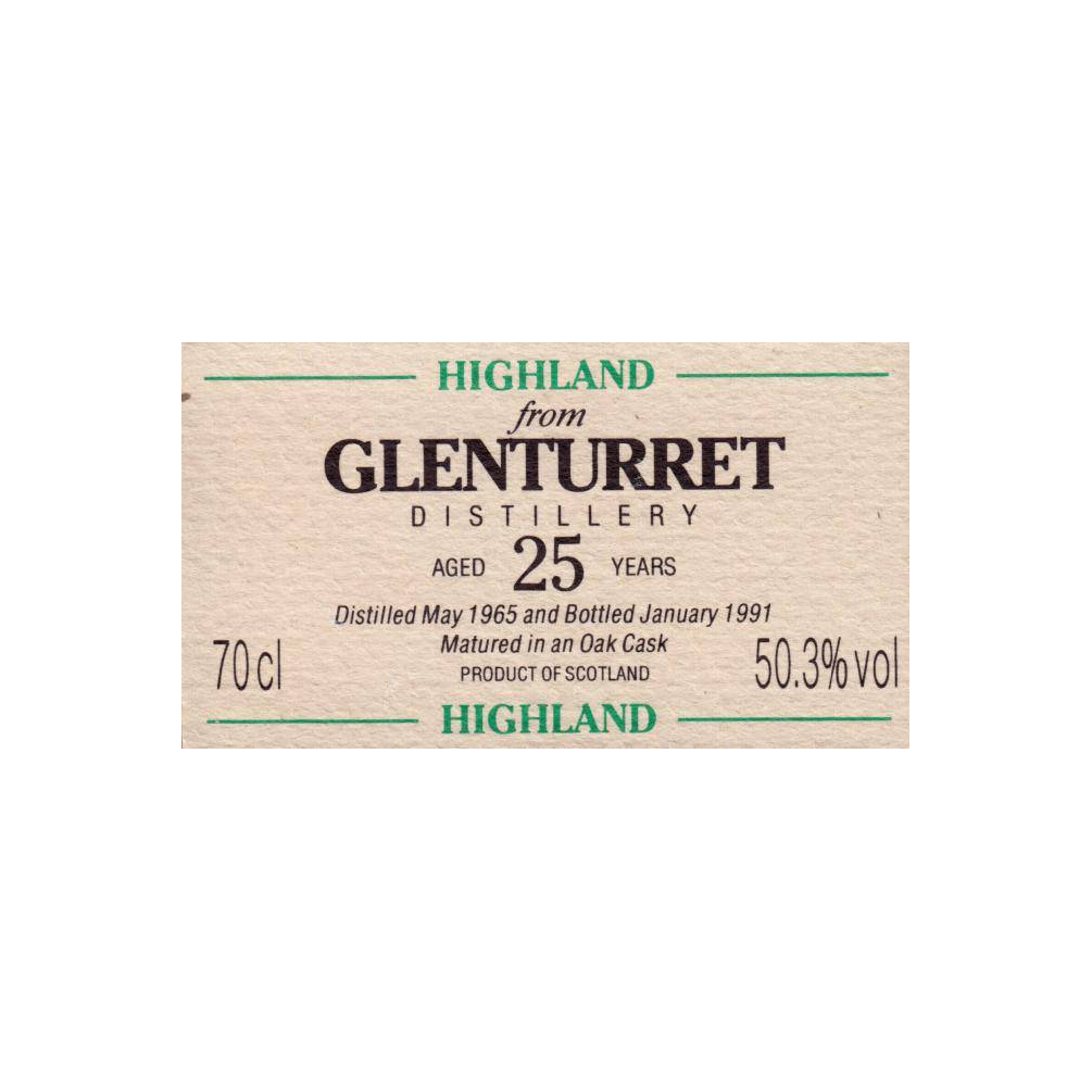 The Glenturret Authentic Collection 1965 25 Years Single Malt Whisky