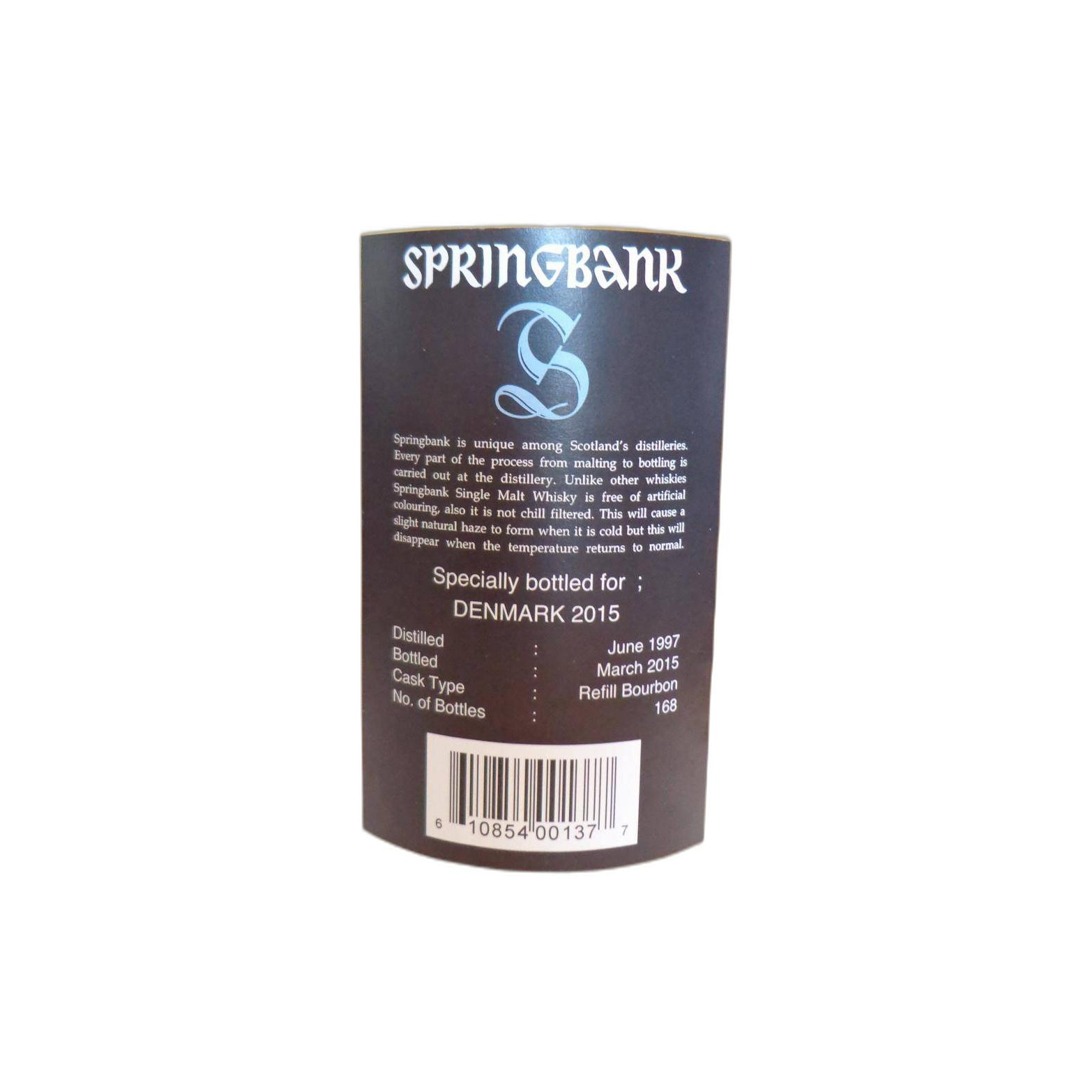 Springbank Single Cask 1997 17 Years Single Malt Whisky 2