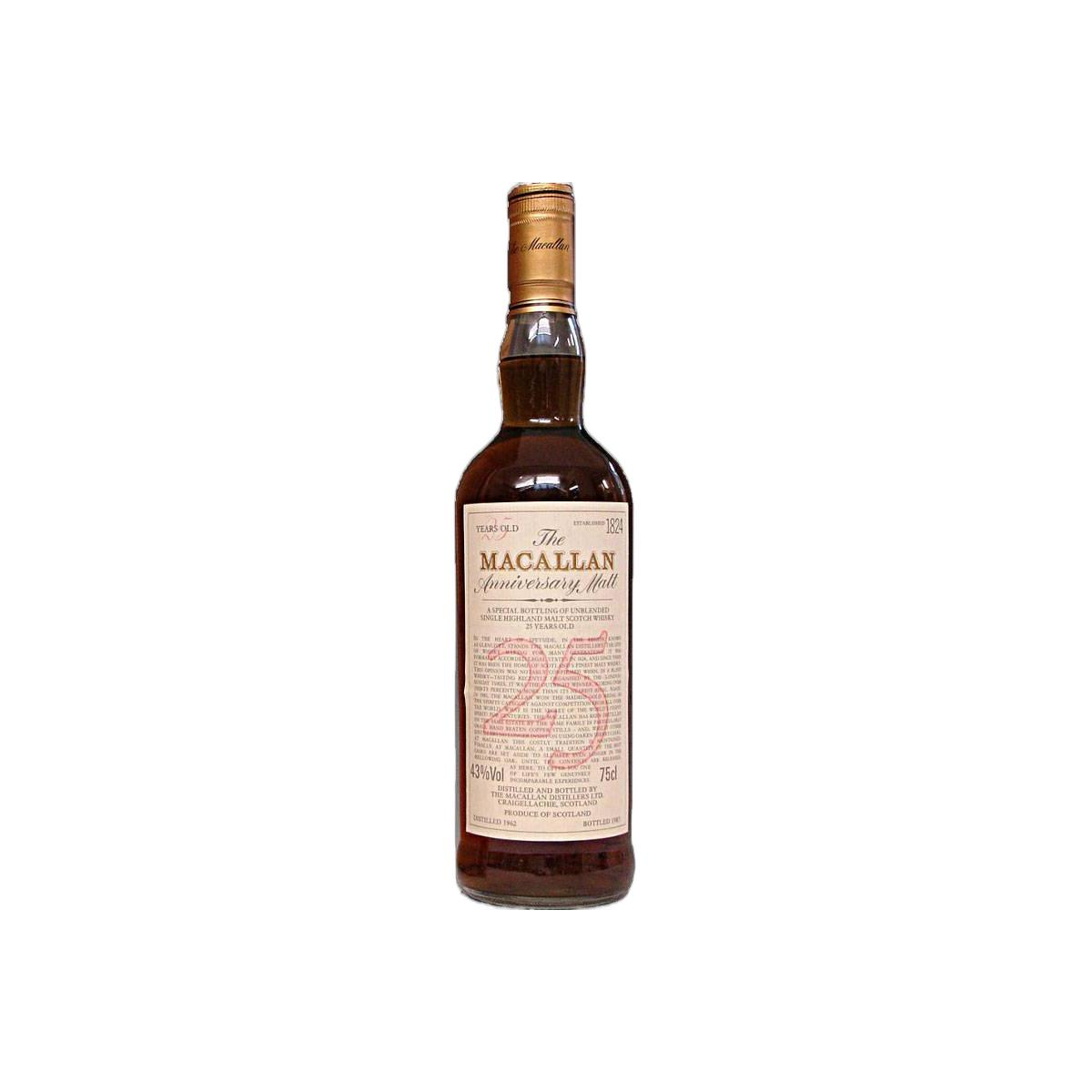 The Macallan 1962 25 Years Single Malt Whisky
