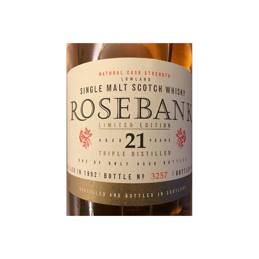 Rosebank 1992 21 Years Single Malt Whisky 2