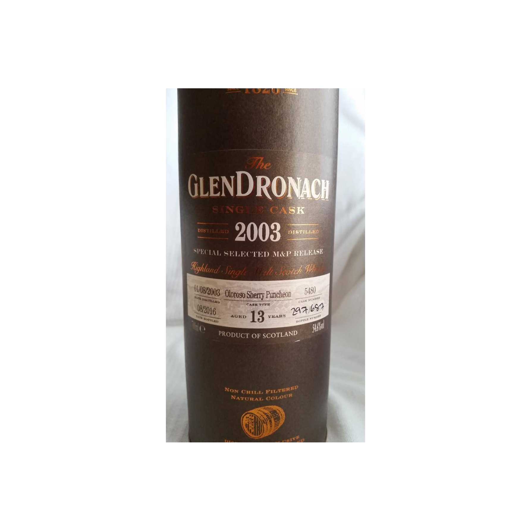 GlenDronach Single Cask 2003 13 Years Single Malt Whisky 2