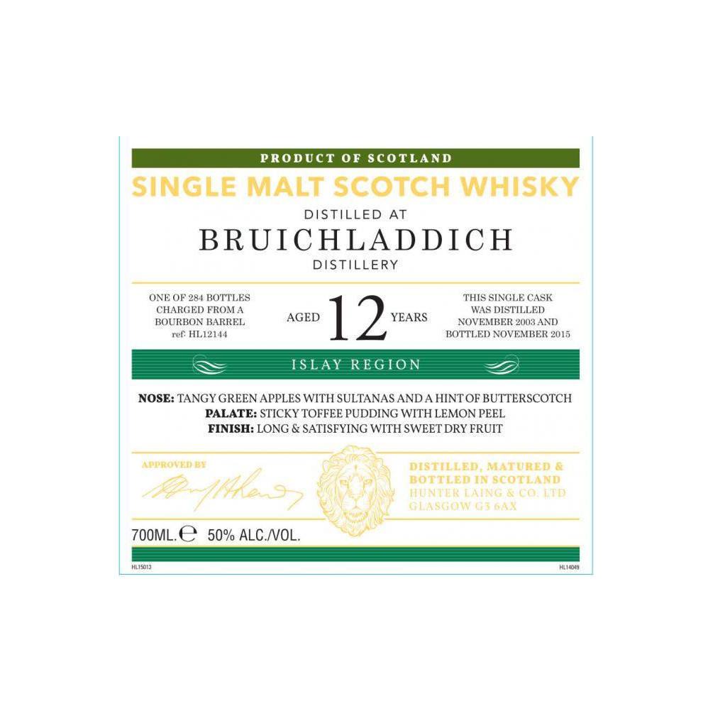 Bruichladdich Old Malt Cask 2003 12 Years Single Malt Whisky 2