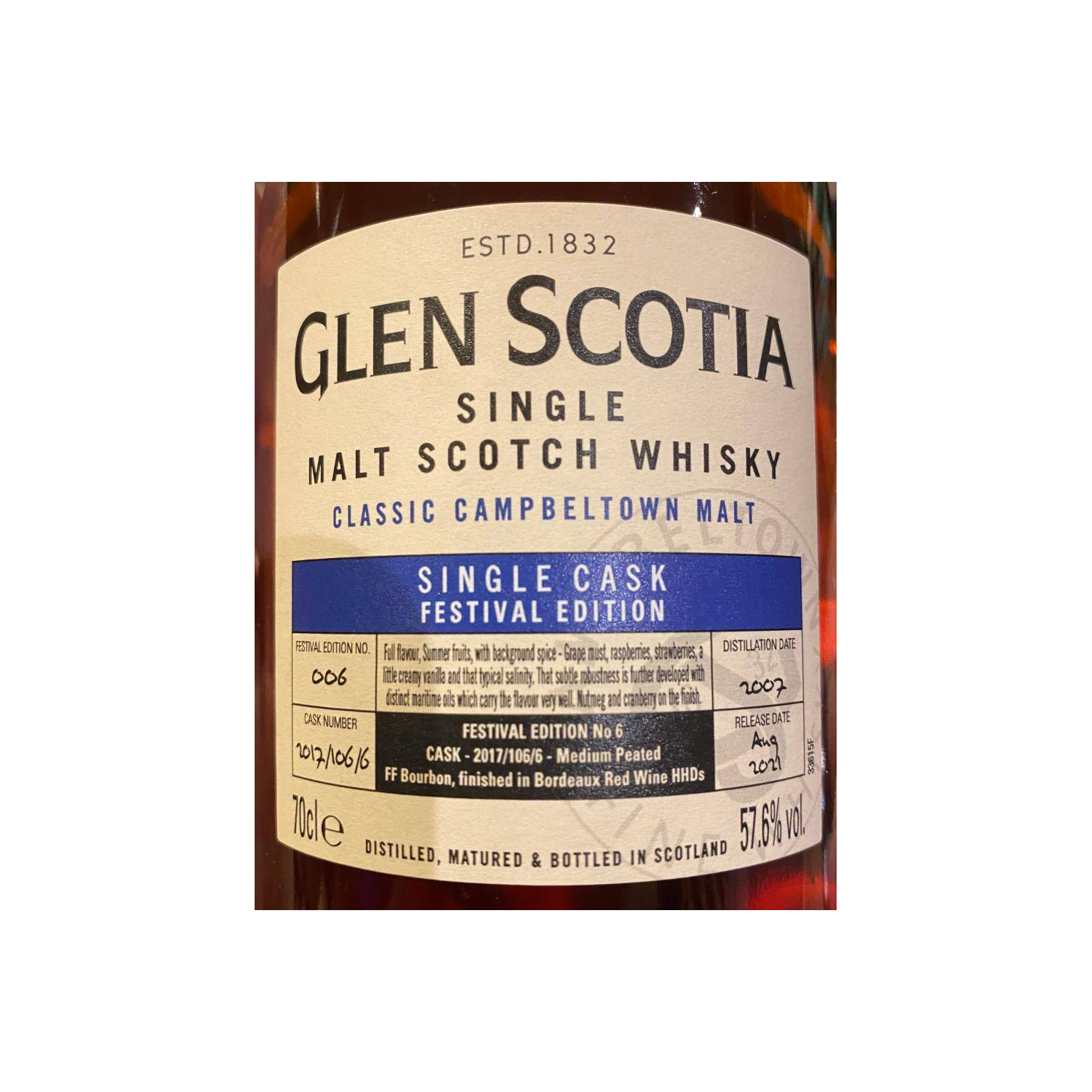 Glen Scotia 2007 14 Years Single Malt Whisky 2