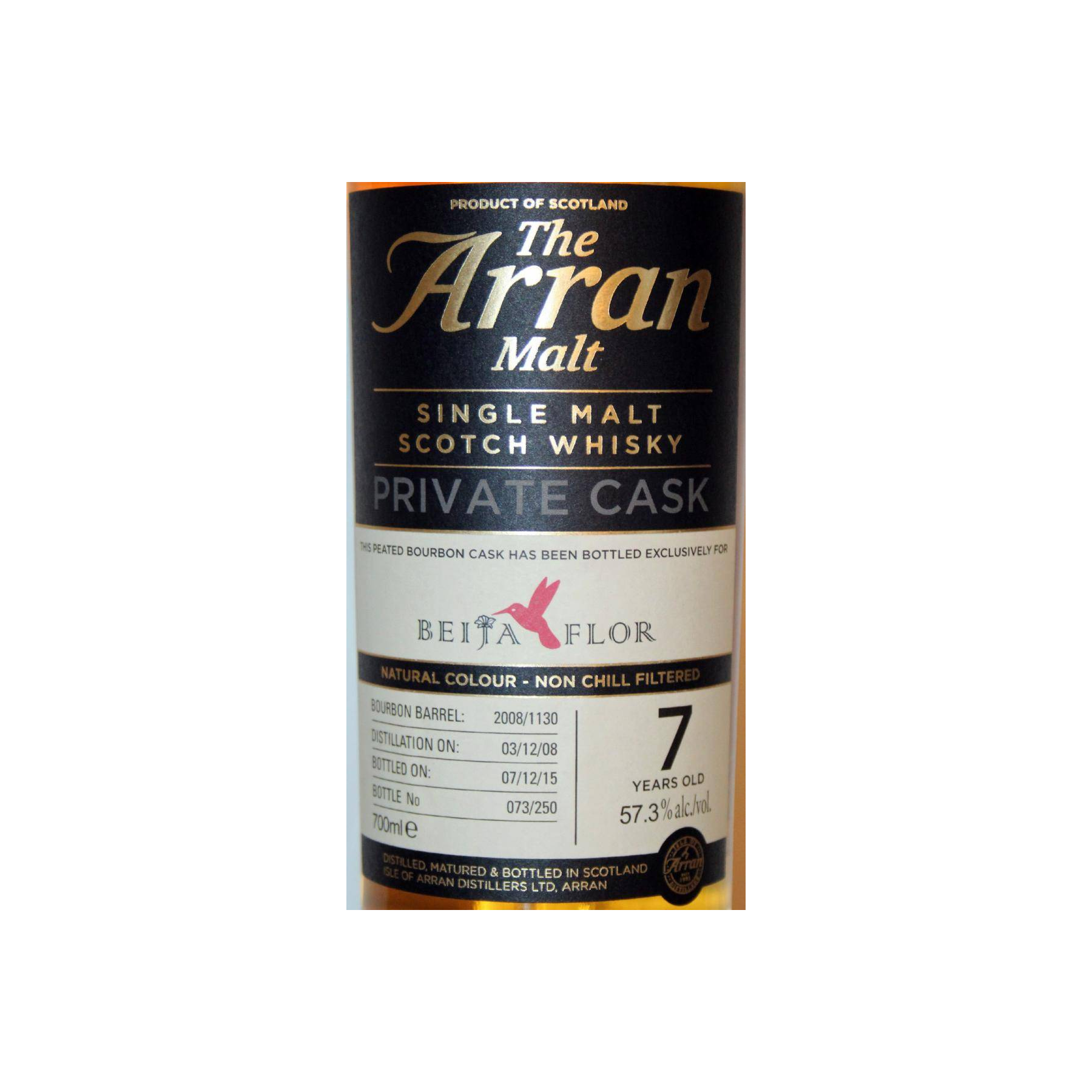 Arran Private Cask 2008 7 Years Single Malt Whisky 2