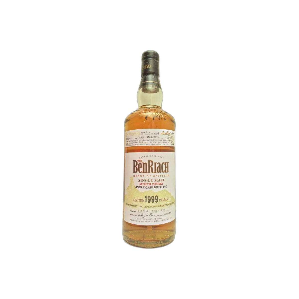 BenRiach Individual Cask Bottling 1999 14 Years Single Malt Whisky