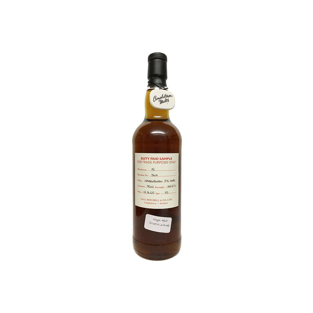 Hazelburn Duty Paid Sample - For Trade Purposes Only 2005 10 Years Single Malt Whisky