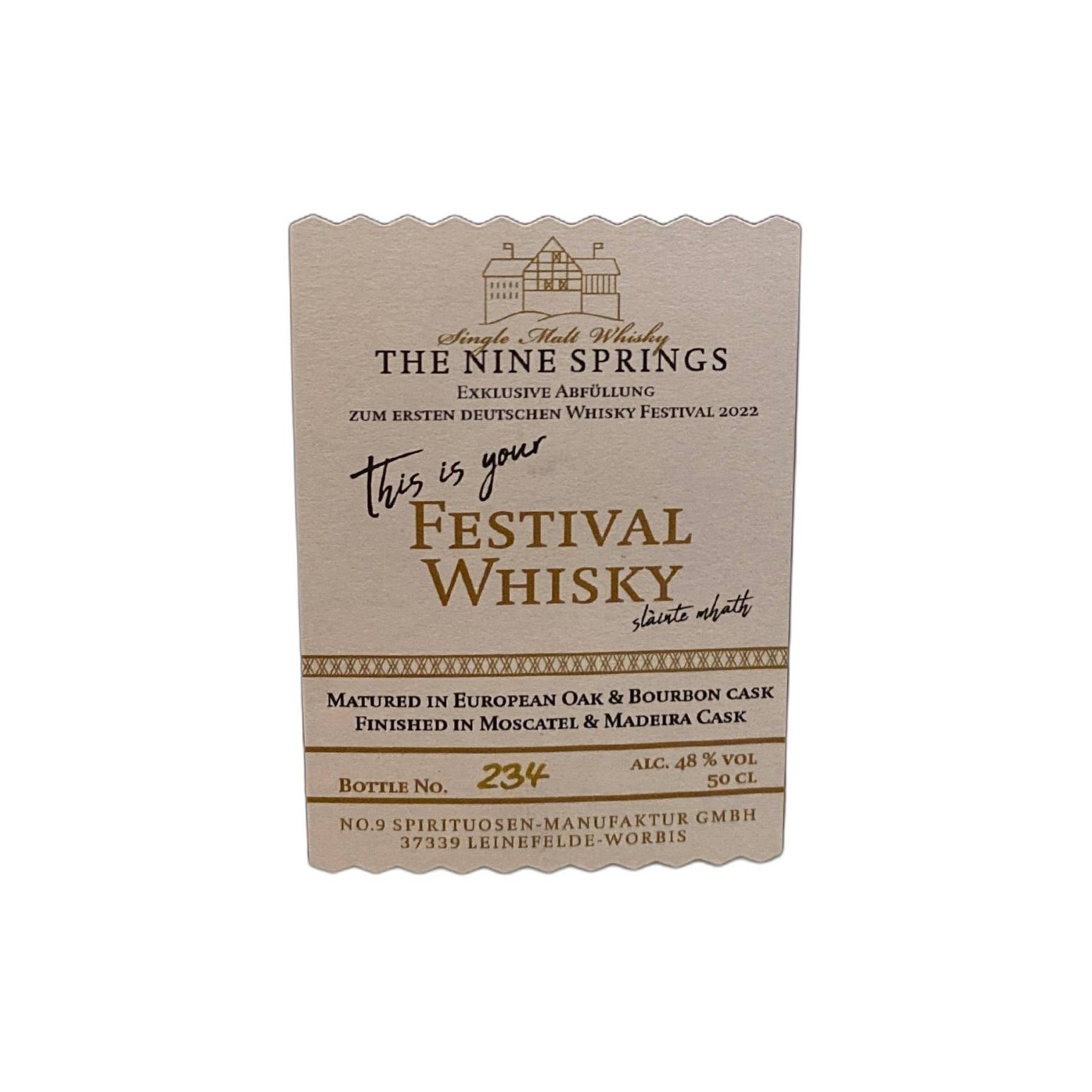 The Nine Springs Festival Whisky  2022 2